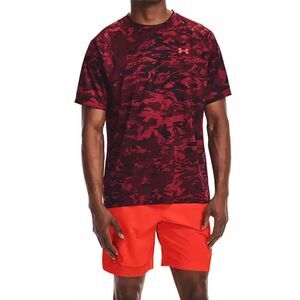 Men  Under Armour Camo Tech 2.0 Crew Neck Tee Loose Fit in Royal Red Size Small